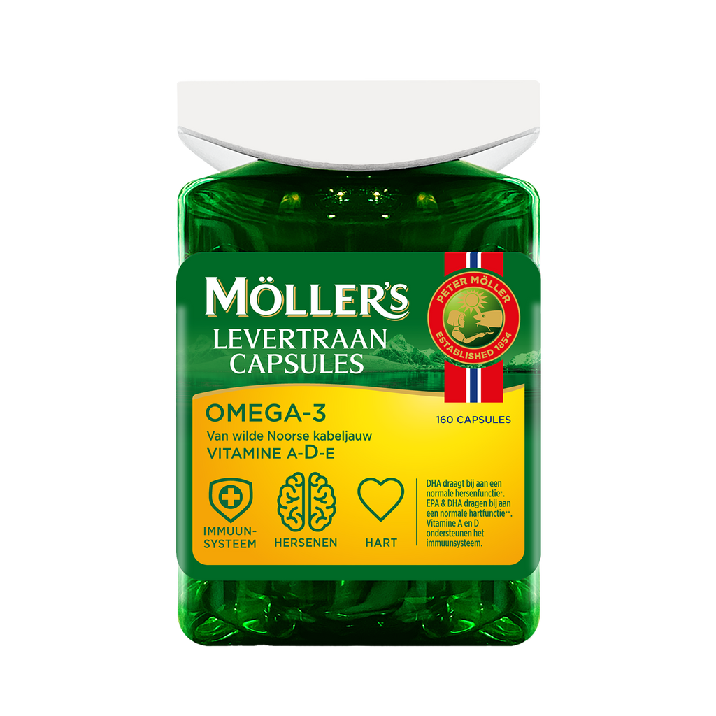 Möller’s Omega-3 Levertraancapsules – 160 capsules