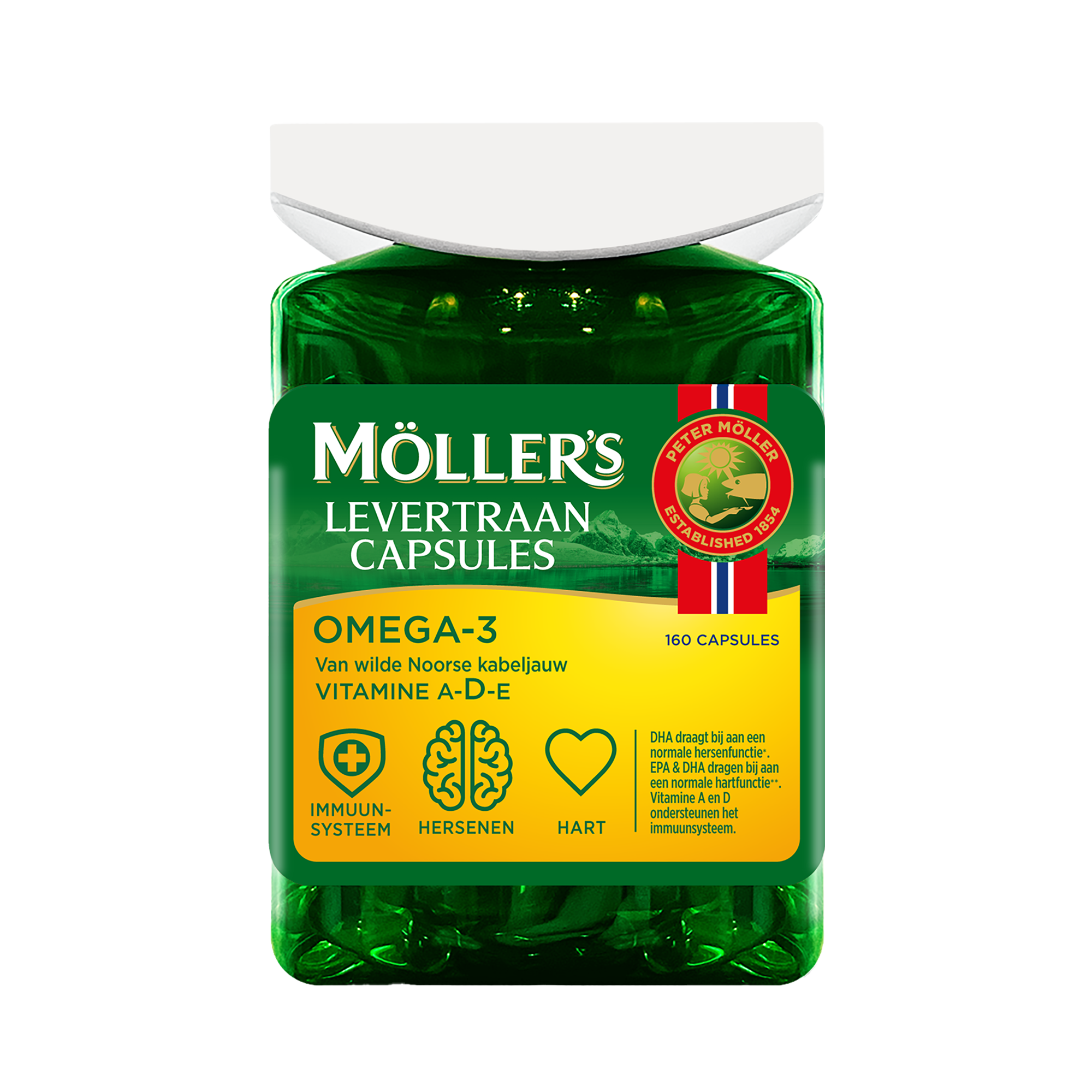 Möller’s Omega-3 Levertraancapsules – 160 capsules