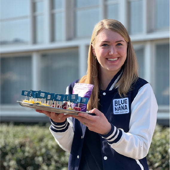 Blue Nana Energy Gel Bites Fresh Lime Caffeine 15x10g