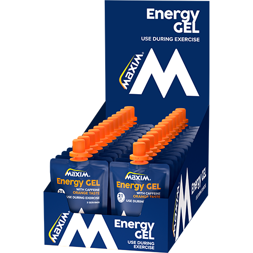 Maxim Energy Gel Orange Caffeine 24x100g