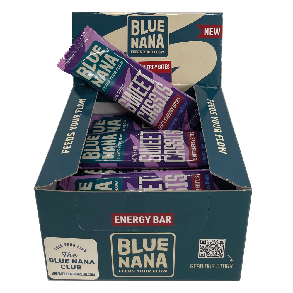Blue Nana Soft Energy Bites Sweet Cassis Caffeine Display Box 15x 3x13g