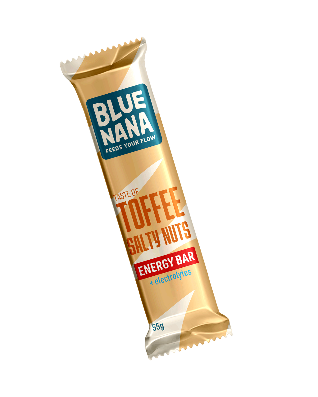 Blue Nana Energy Bar Toffee Salty Nuts 55g - Blue Nana Club