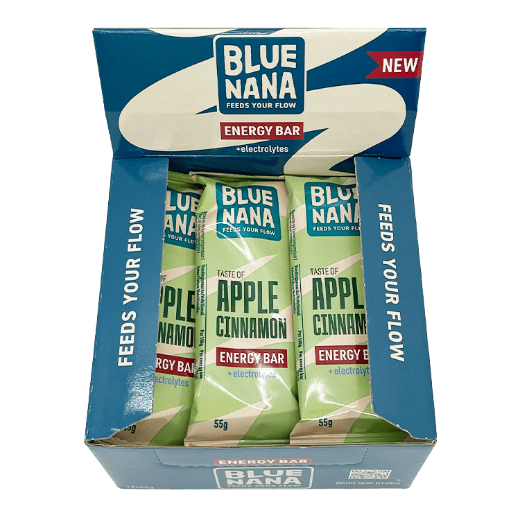 Blue Nana Energy Bars Apple Cinnamon 12x55g - Blue Nana Club