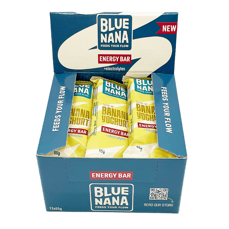 Blue Nana Energy Bars Banana Yoghurt 12x55g - Blue Nana Club