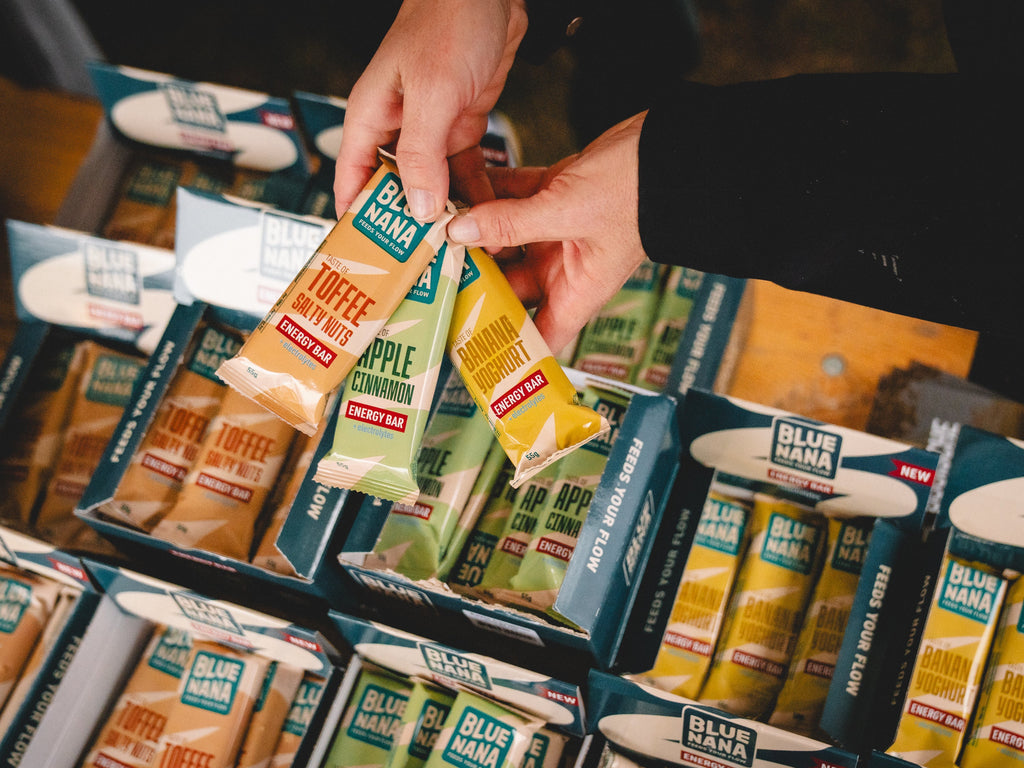 Blue Nana Energy Bars Toffee Salty Nuts 12x55g - Blue Nana Club