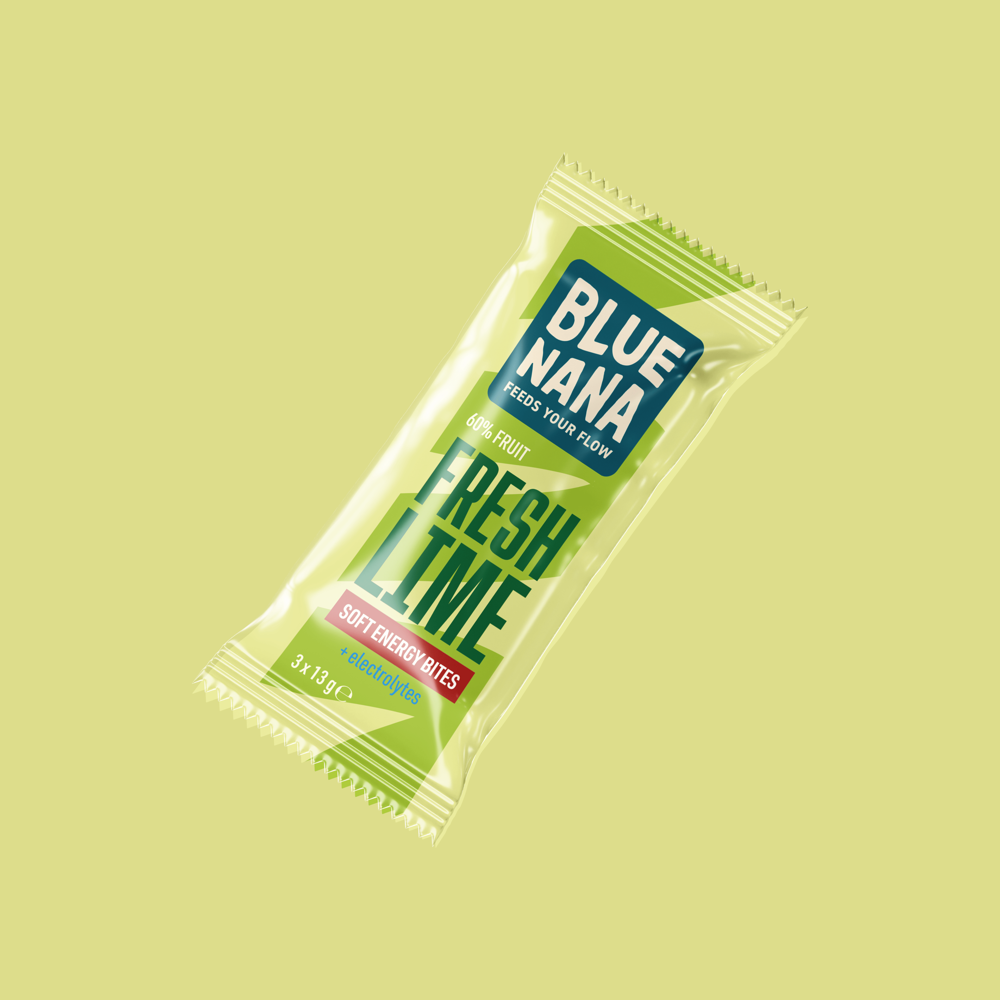 Blue Nana Soft Energy Bites Fresh Lime 3x13g - Blue Nana Club