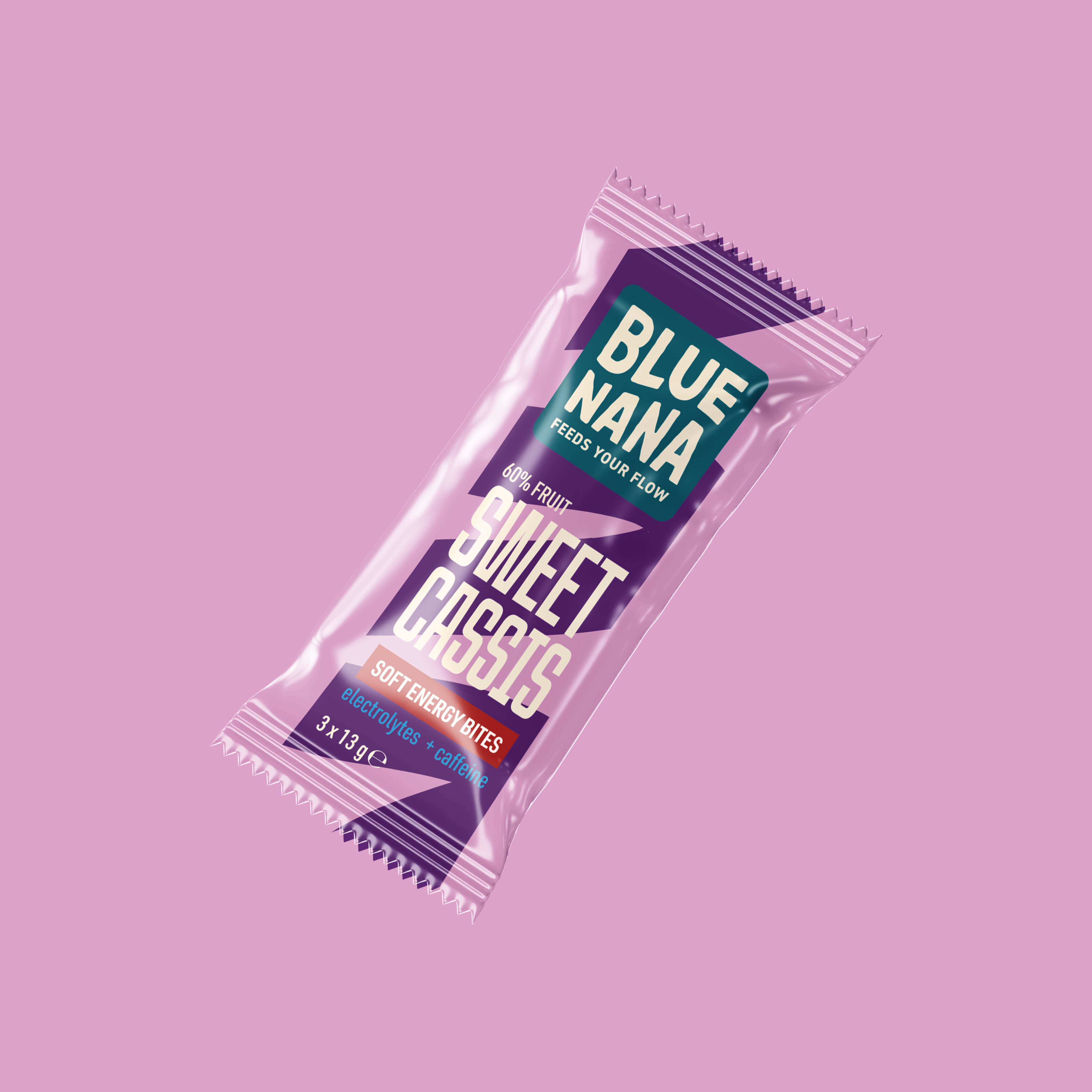Blue Nana Soft Energy Bites Sweet Cassis Caffeine 3x13g - Blue Nana Club