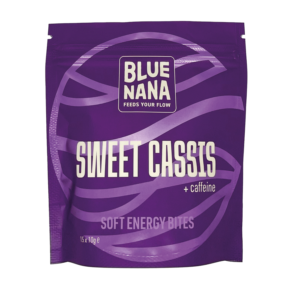 Blue Nana Energy Gel Bites Sweet Cassis Caffeine 15x10g