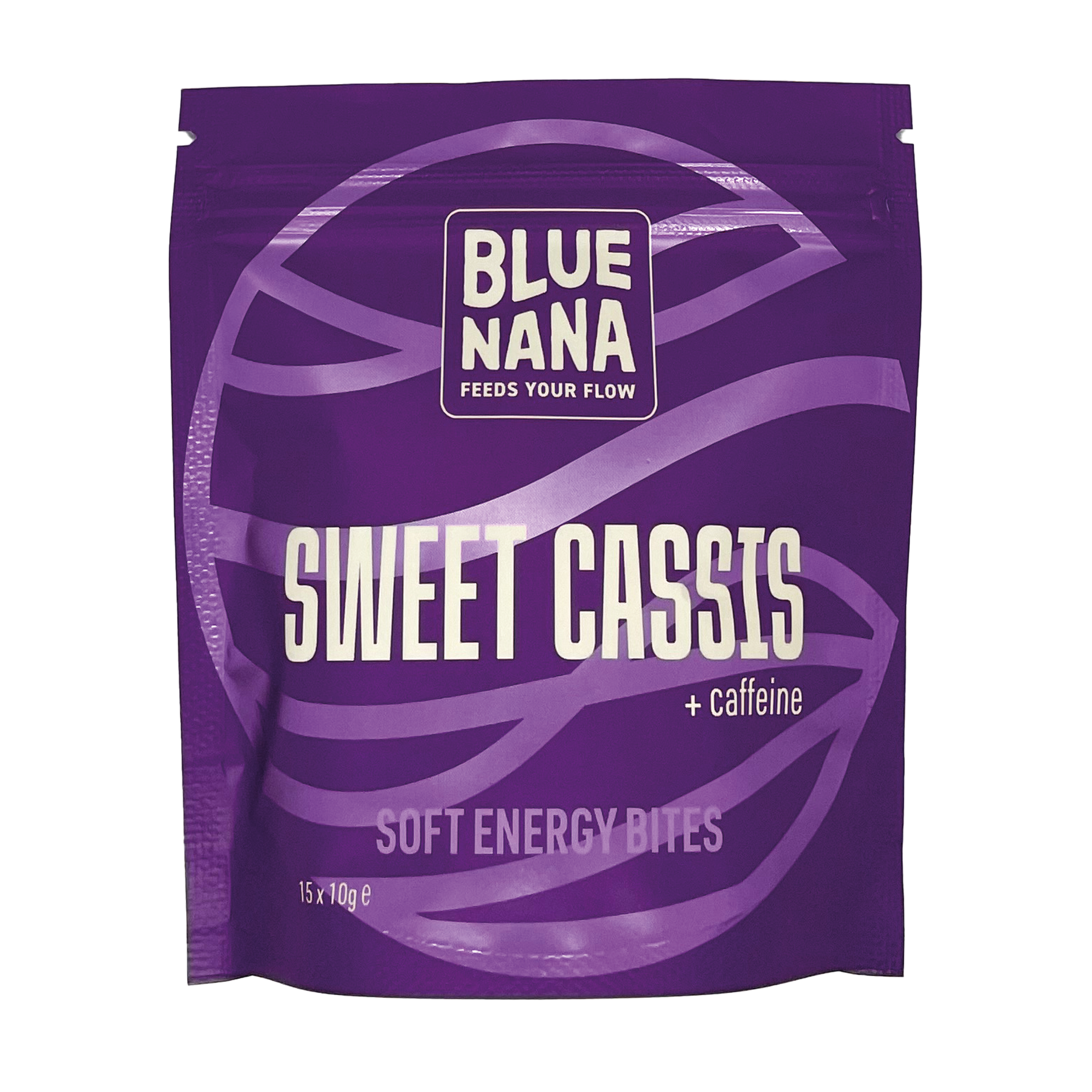 Blue Nana Energy Gel Bites Sweet Cassis Caffeine 15x10g