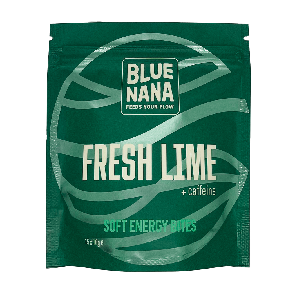 Blue Nana Energy Gel Bites Fresh Lime Caffeine 15x10g