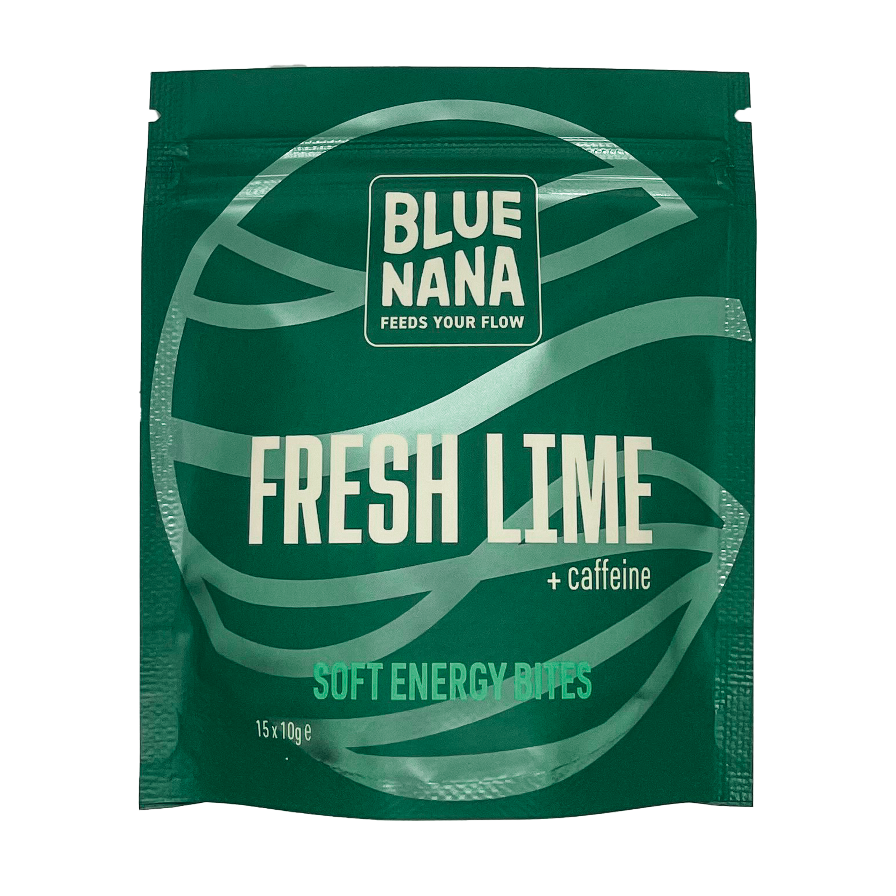 Blue Nana Energy Gel Bites Fresh Lime Caffeine 15x10g