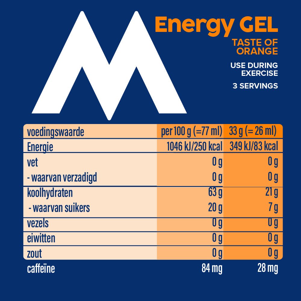 Maxim Energy Gel Orange Caffeine 24x100g - Blue Nana Club