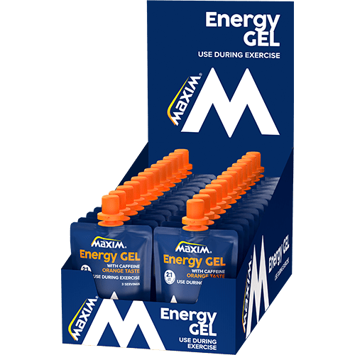 Maxim Energy Gel Orange Caffeine 24x100g - Blue Nana Club