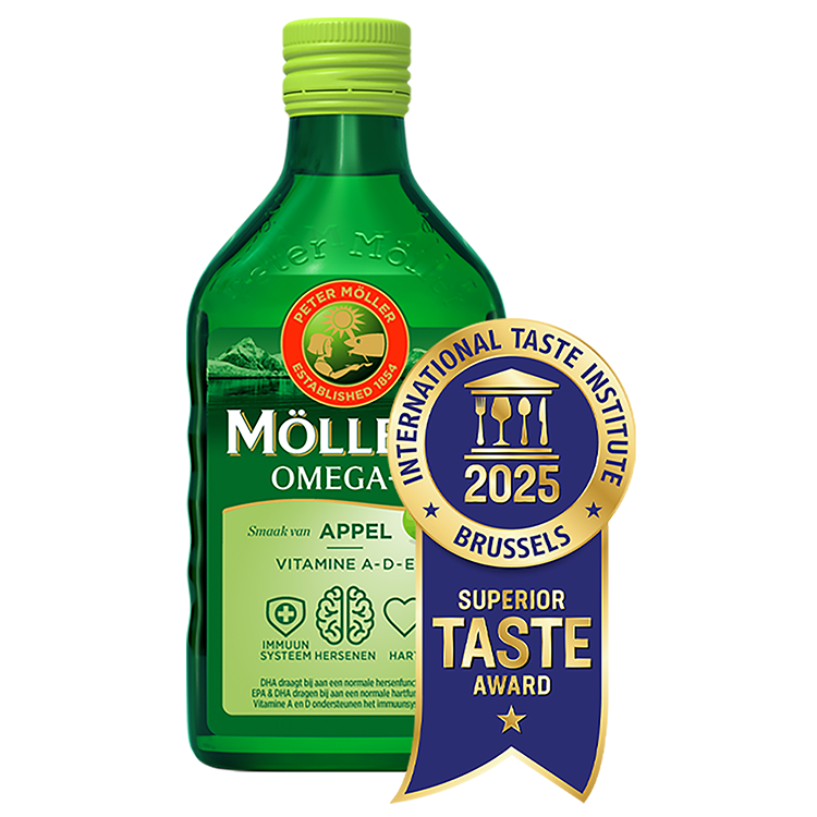Möller's Omega - 3 Levertraan Appel - 250ml - Blue Nana Club
